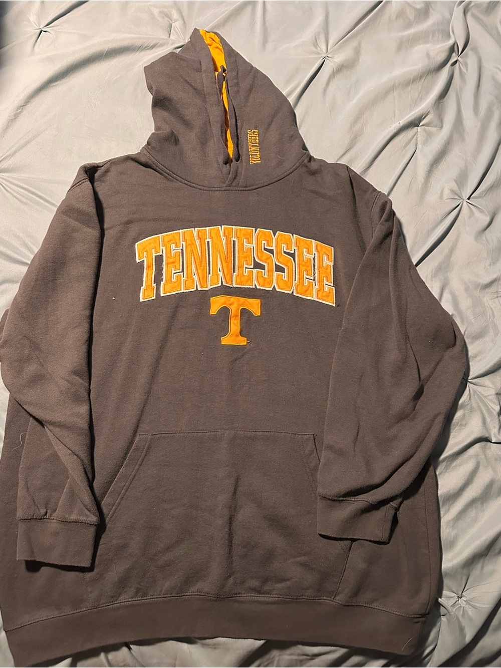 Stadium Athletics Brown Crewneck Sweatshirt with Orange Tennessee Appliqué